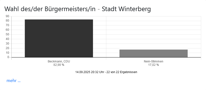 Bürgermeisterwahl (Michael Beckmann) Stadt Winterberg 14.09.2025